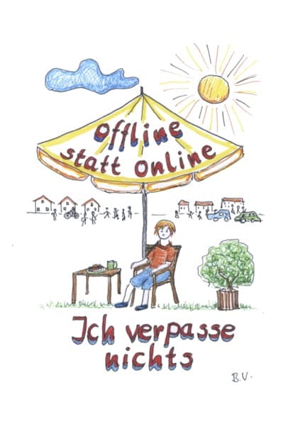 offline statt online