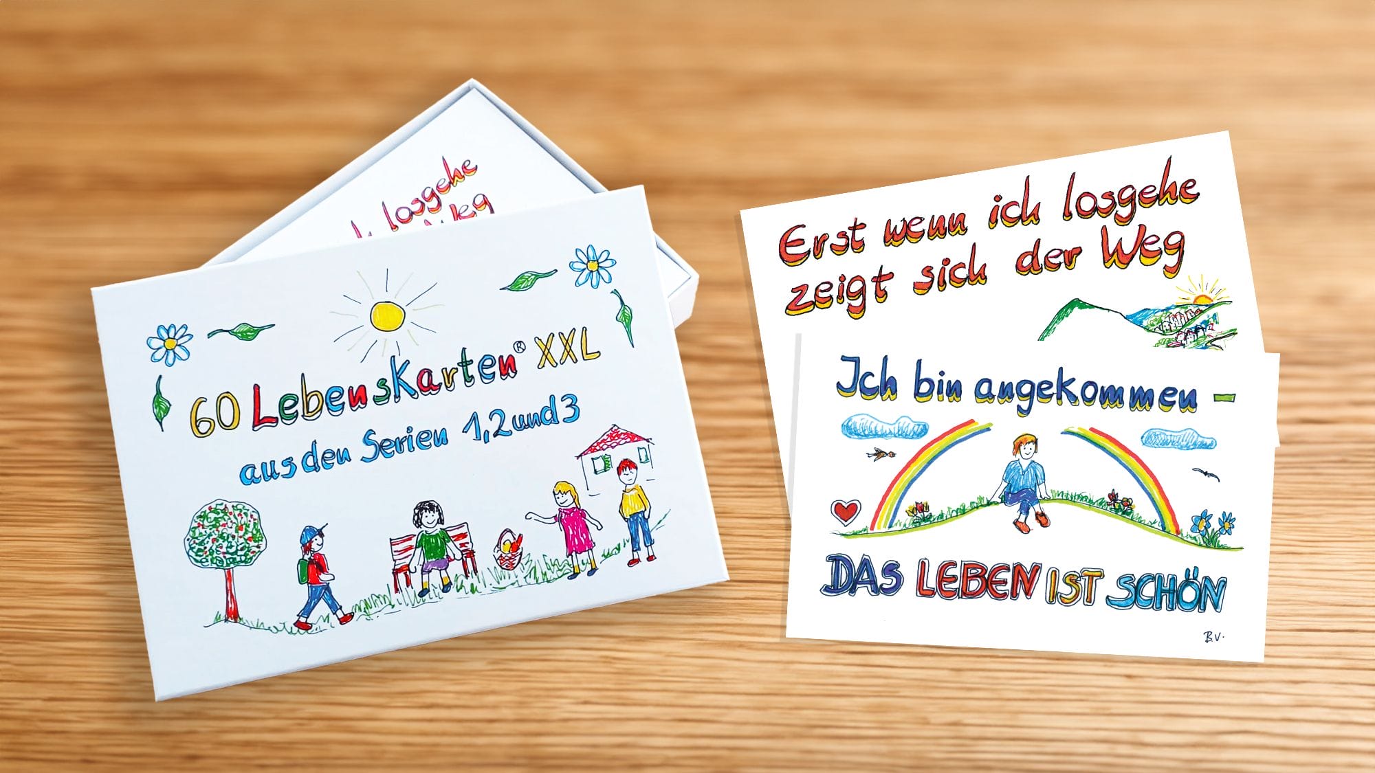 Lebenskarten XXL im Postkartenformat Lebenskarten